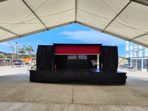 escenario con carpa
