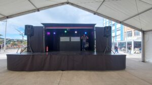 preparación de escenario