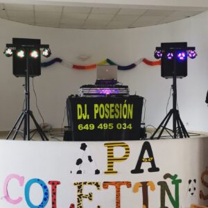 mesa dj en celebración